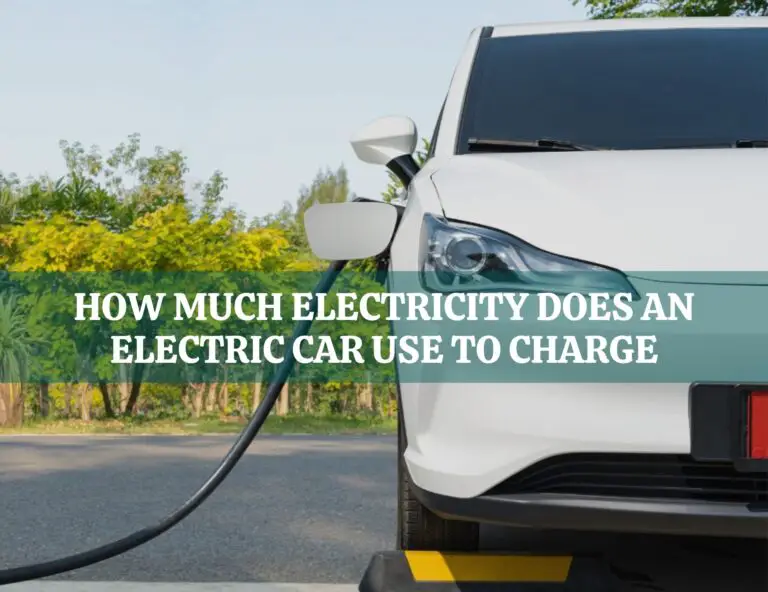 How much electricity does an electric car use to charge